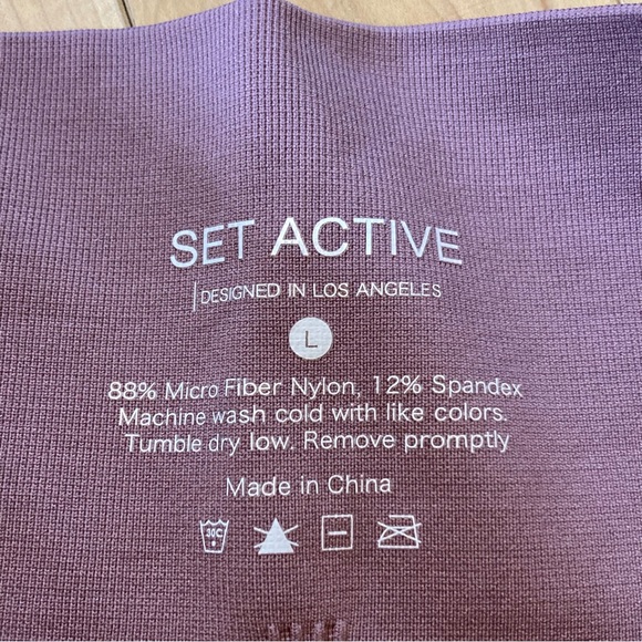 SET ACTIVE Sculptflex Bike Shorts in Pepper seamless high waisted slimming large - Picture 5 of 6